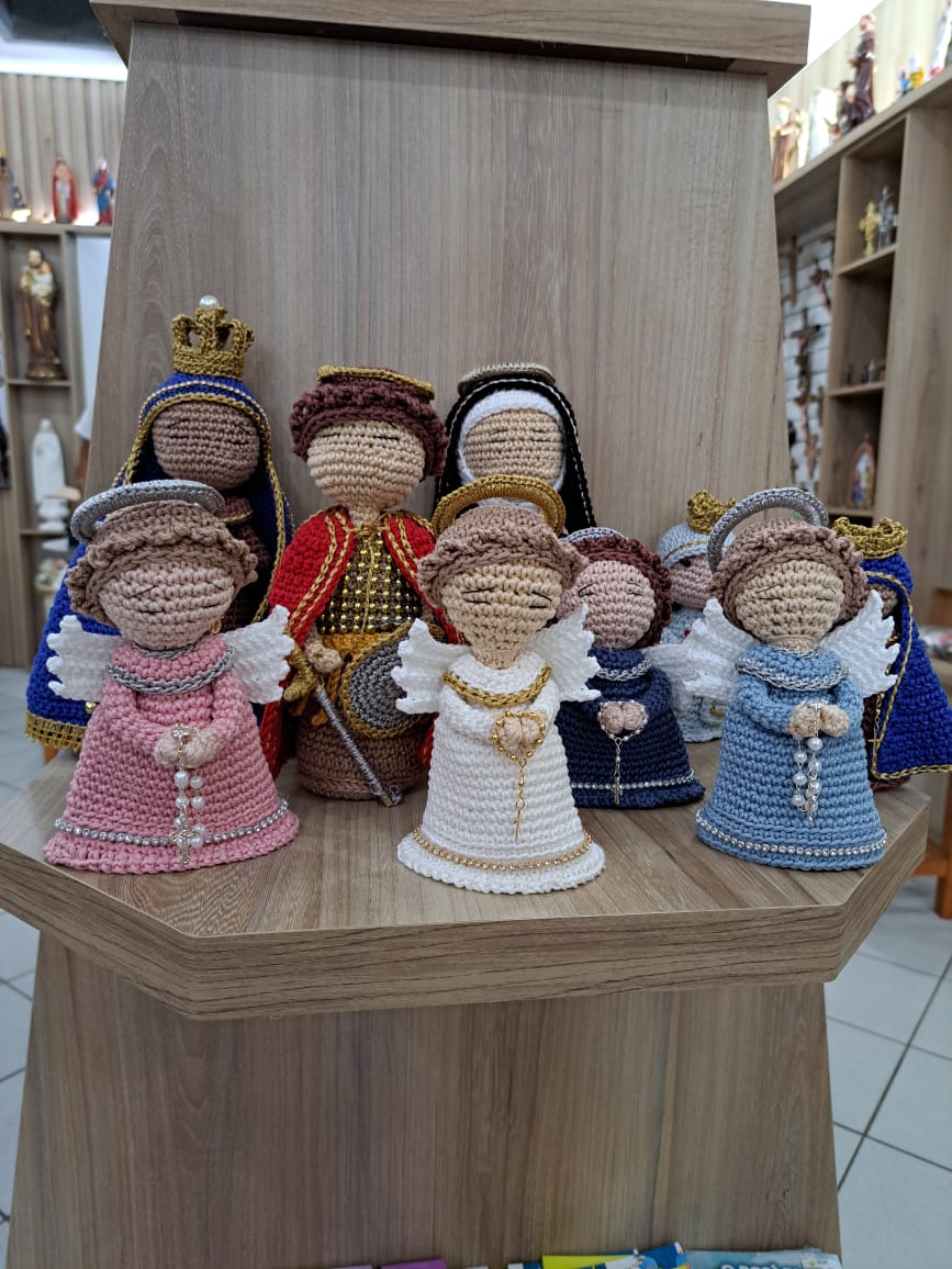 Santinhos de amigurumi